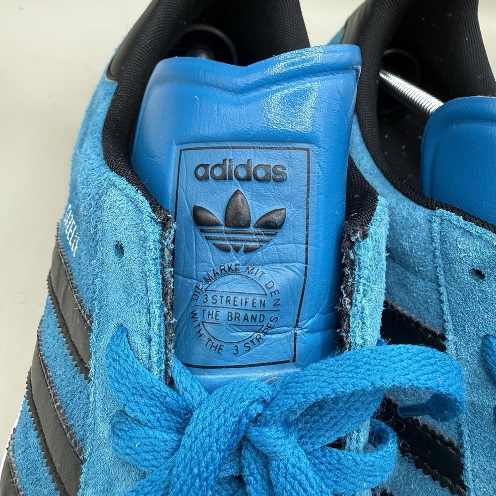 Adidas Gazelle Indoor Blue Black Mens Size 13 2023 Release Casual Shoe Sneaker - Picture 10 of 11